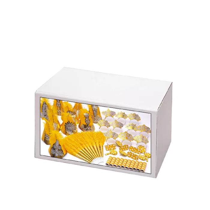 Surtido cotillón 10 personas  30x21,5x17,3 cm dorado (1 unid.)