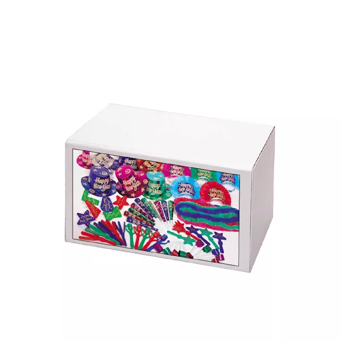 Cotillón 50 personas "happy"  56,5x39x33,8 cm surtido (1 unid.)