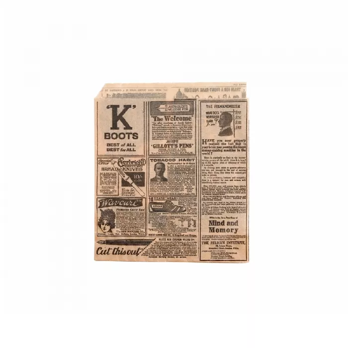 Papel antigrasas abierto 2 lados times 34 g/m2 13x14 cm natural perg. antigrasas (1000 unid.)