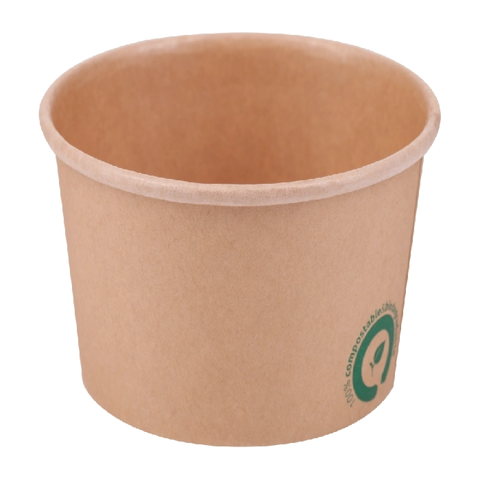 Boluri carton pla kraft top 115 mm 480 ml 25 buc