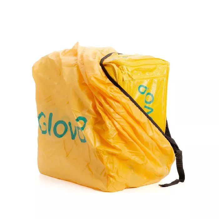 Zaino espandibile Glovo con copertura antipioggia