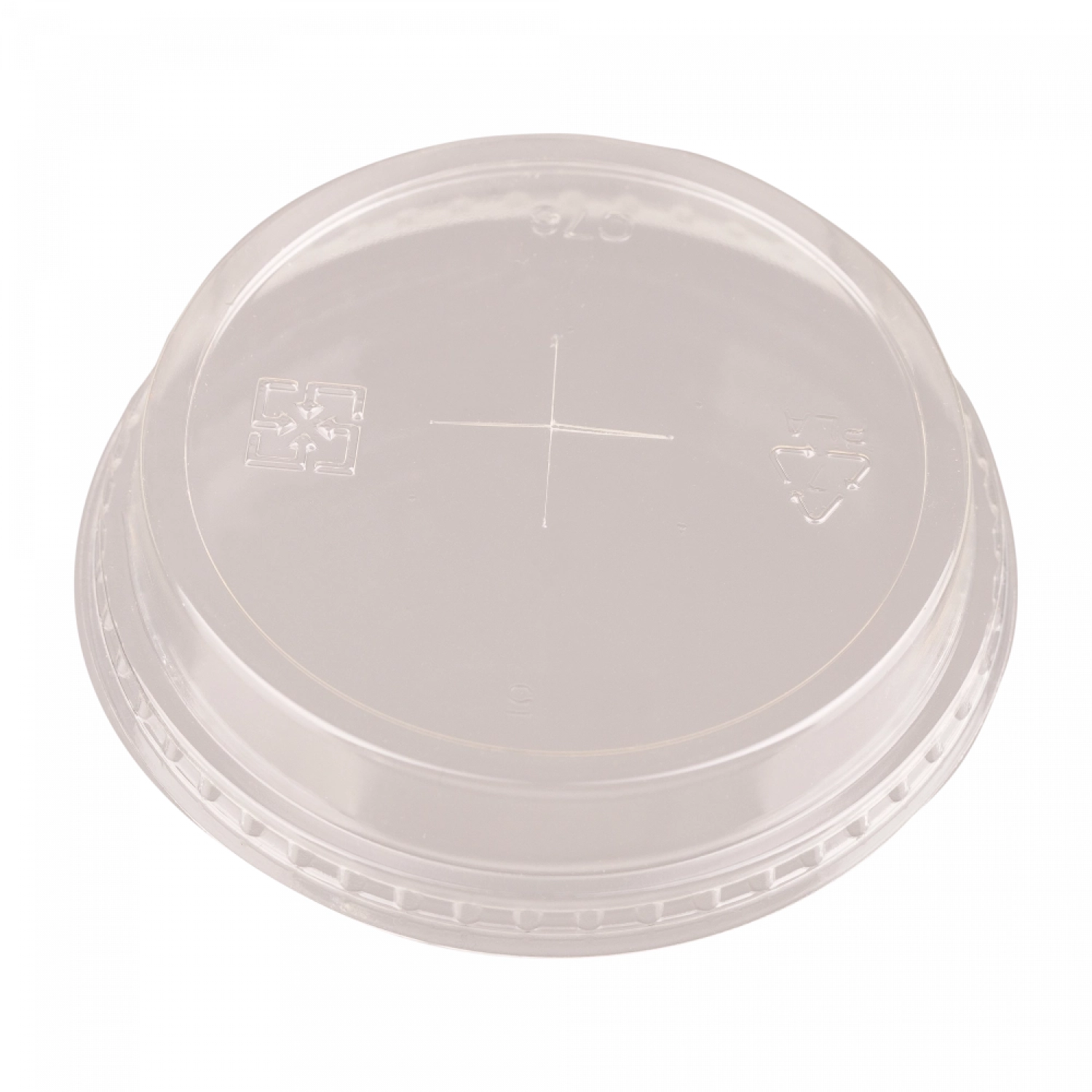 Capace pla plate gaura x transparente 76 mm 50 buc