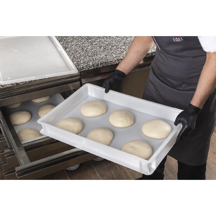 CAJA PARA MASA DE PIZZA 60 x 40 x 9,5 cm Blanco (No incluye tapadera)