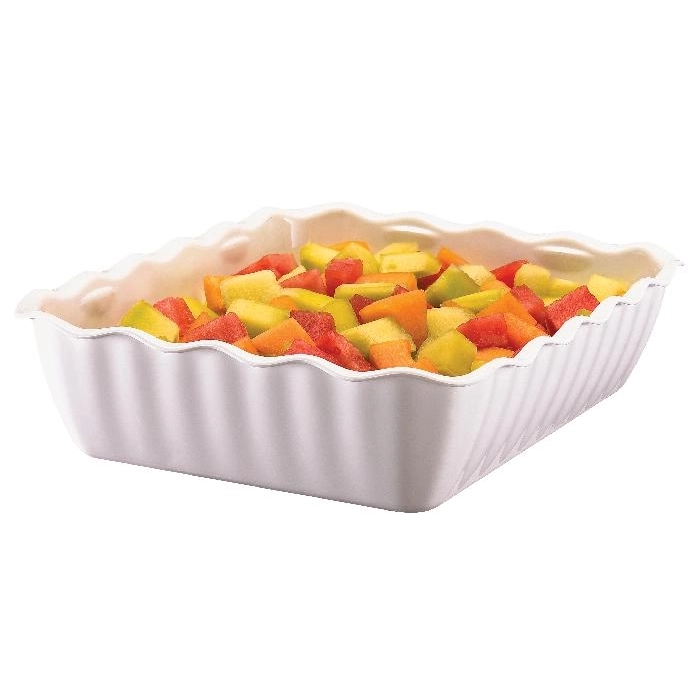 ENSALADERA FUENTE rectangular 4,6 L 26,5 x 33,5 x 8 cm Blanco