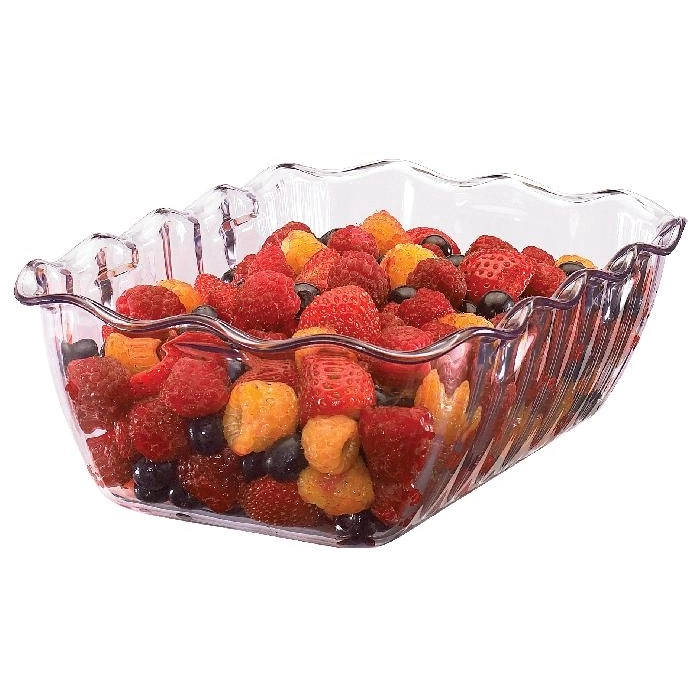 ENSALADERA FUENTE rectangular 2 L 17,5 x 26 x 8 cm Transparente