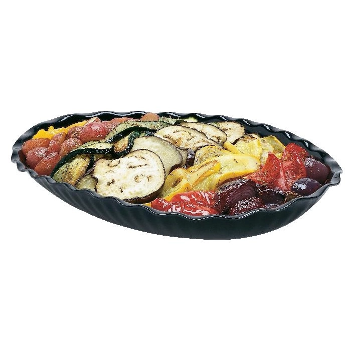 ENSALADERA ovalada 3,2 L 40 x 28,7 x 5,5 cm Negro