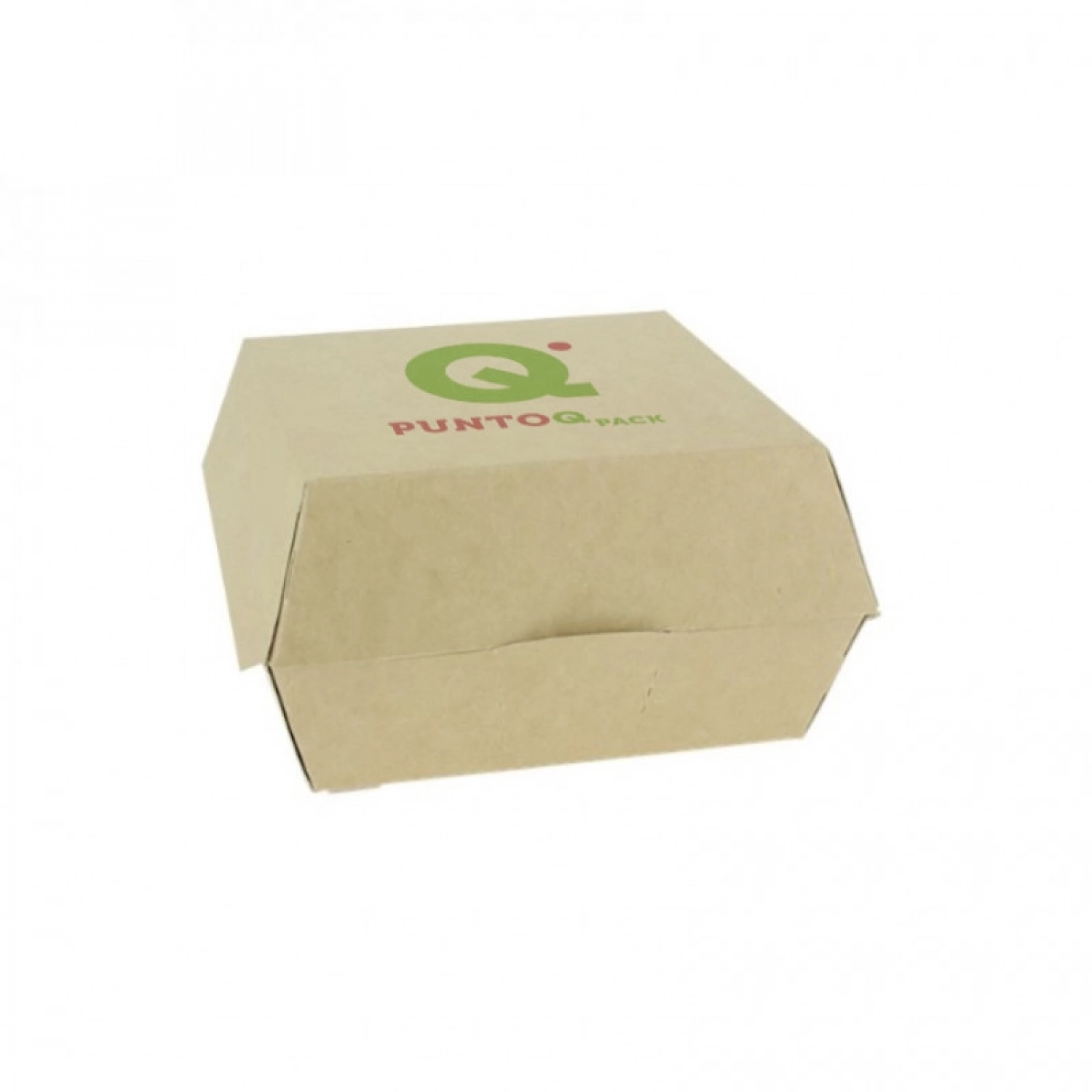 Cajas de cartón kraft para hamburguesas pequeñas Personalizadas 1 Tinta : Dimensiones - 1 Tinta|10x10x7cm