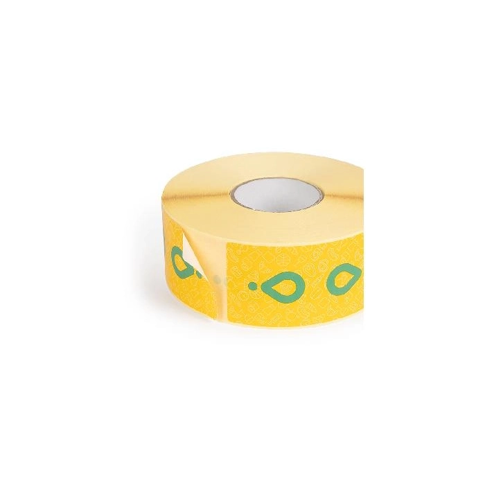 Rollo de adhesivos de seguridad Glovo (750 pegatinas por rollo)