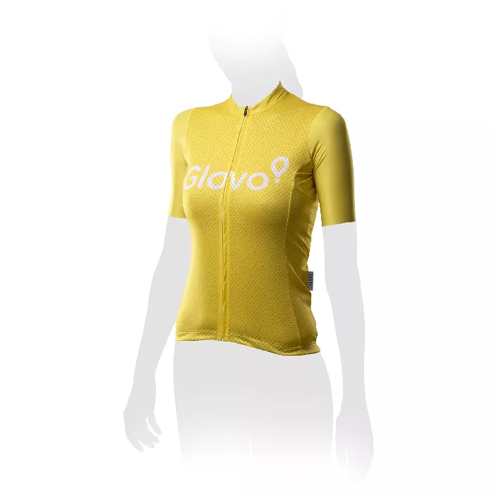 Maillot corto Glovo amarillo - Mujer