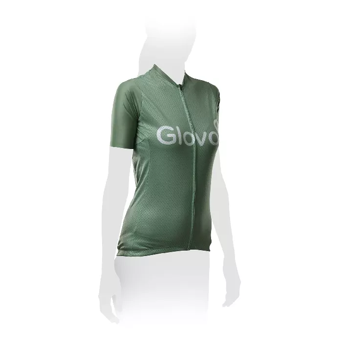 Maillot corto Glovo verde - Mujer