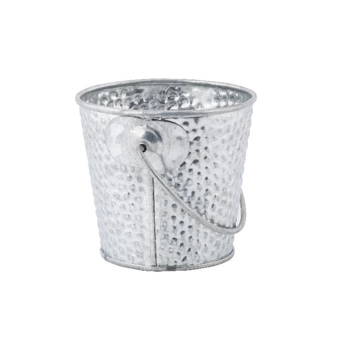 Cubo con textura de guijarros 265 ml 9,5 x 8,2 x 7,6 cm Acero inoxidable