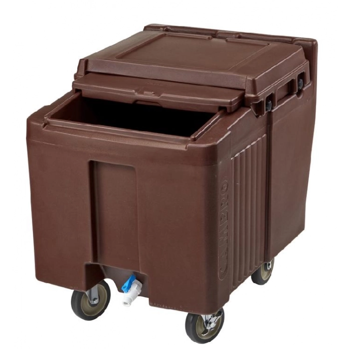 CARRO PARA CONSERVACIÓN y TRANSPORTE de HIELO 2 ruedas fijas, 2 giratorias y 1 con freno 57 kg 80 x 58,5 x 74,5 cm