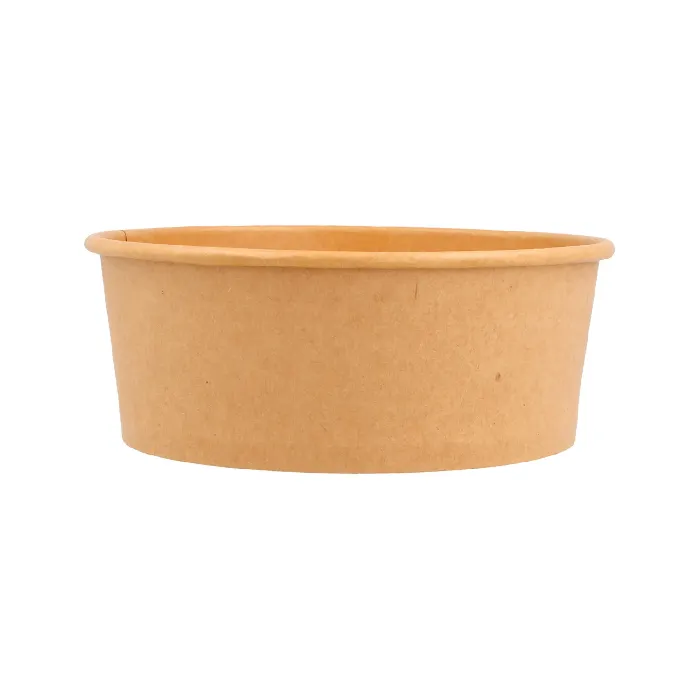 Ensaladeras 750 ML - 25 oz 300 + 18 PE G/M2 Ø 15/12,8x6 CM Natural Kraft (300 UNID.)