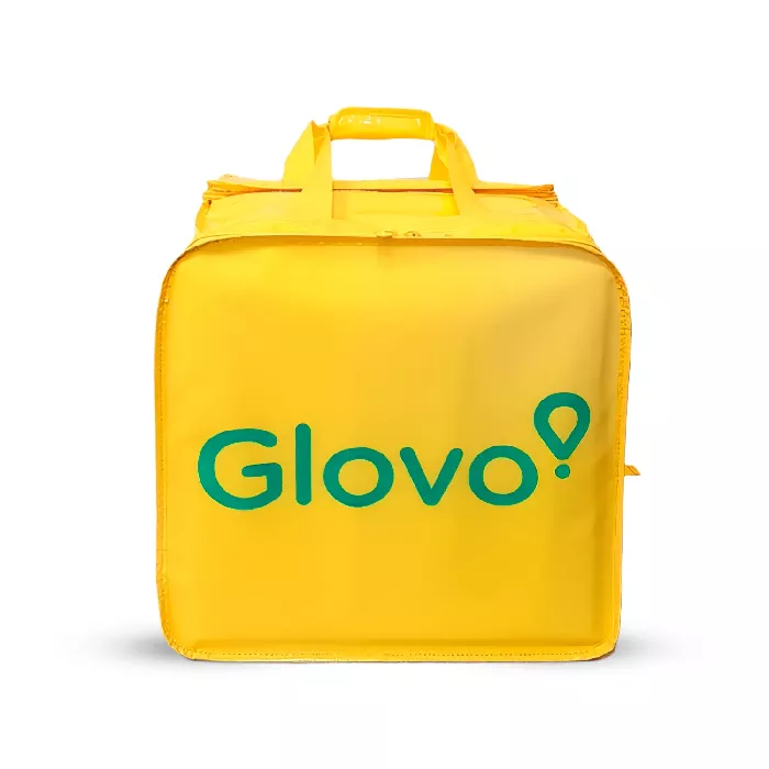 Zaino espandibile Glovo con copertura antipioggia
