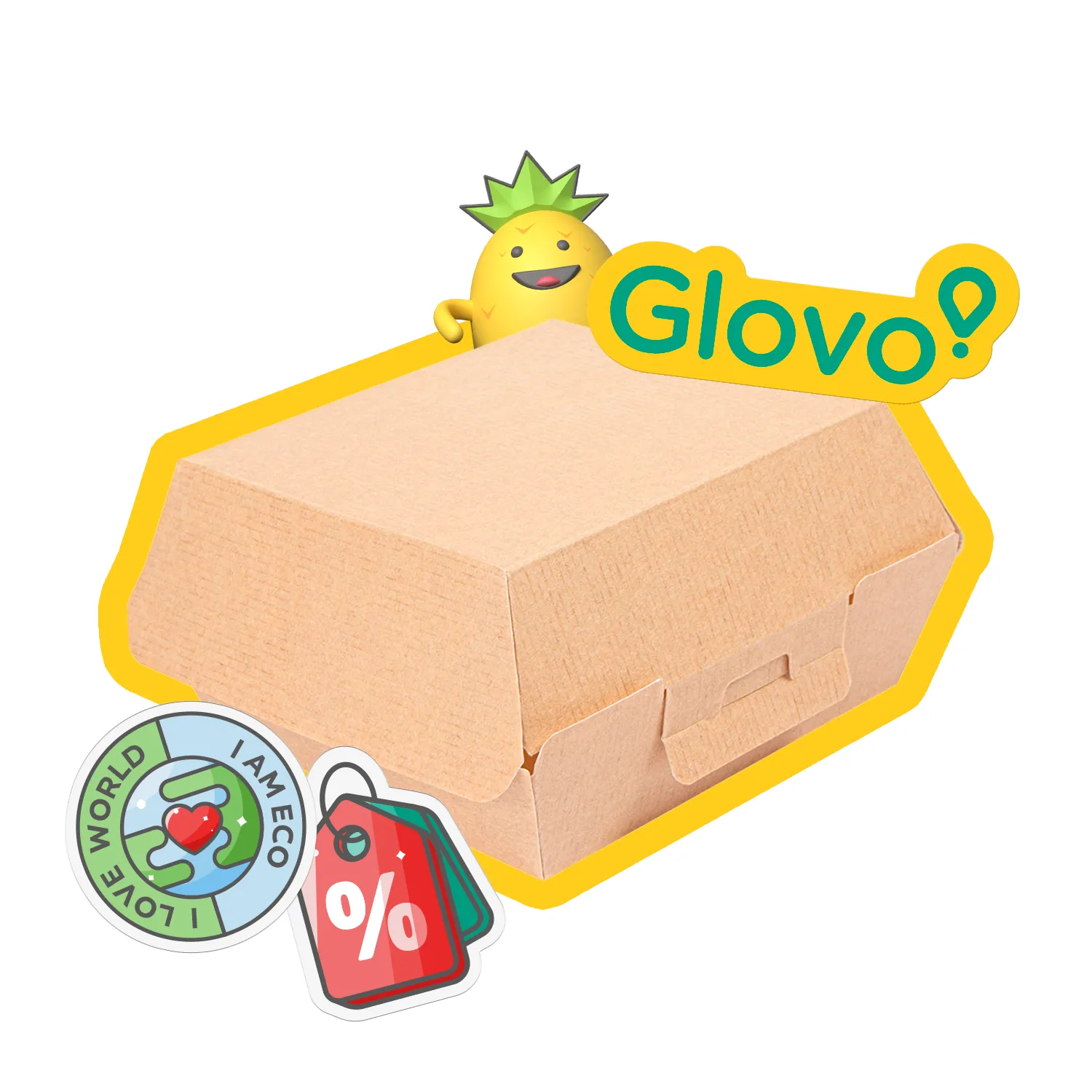 Conchas Hamburguesa "ThePack"  220 G/M2 13x12,5x6,2 CM (S) Natural Cartón ondulado nano-micro (450 UNID.)