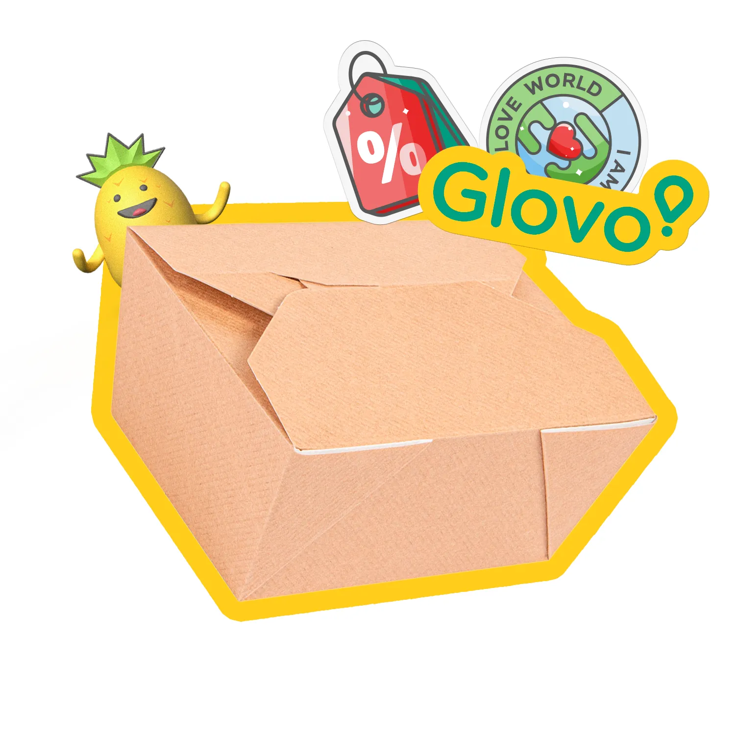 Cajas Americanas Microondables 'THEPACK' 780 ML 220 + 12PP G/M2 11,3x9x6,3 CMNatural Cartón ondulado NANO-MICRO (500 UNID.)