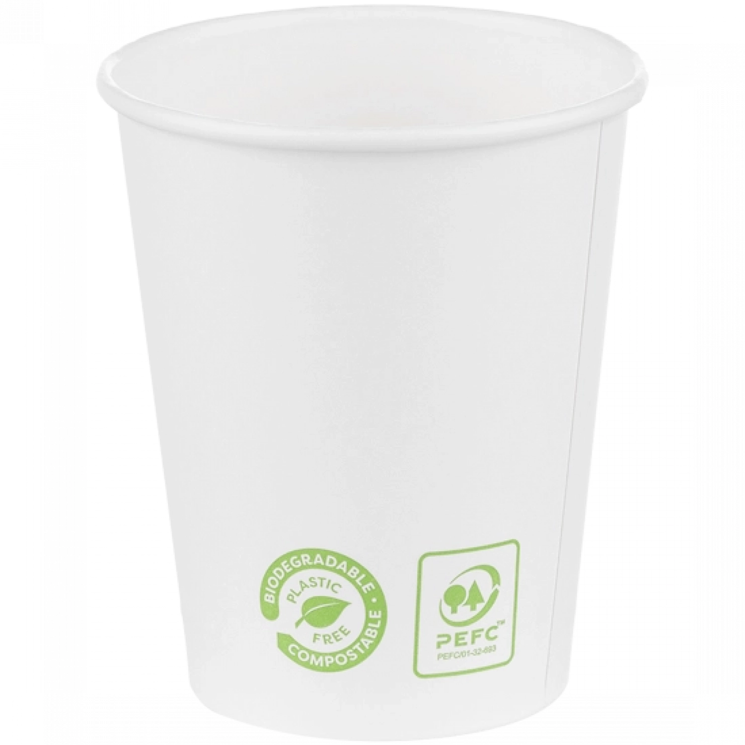 Pahare carton bio albe 240 ml 50 buc