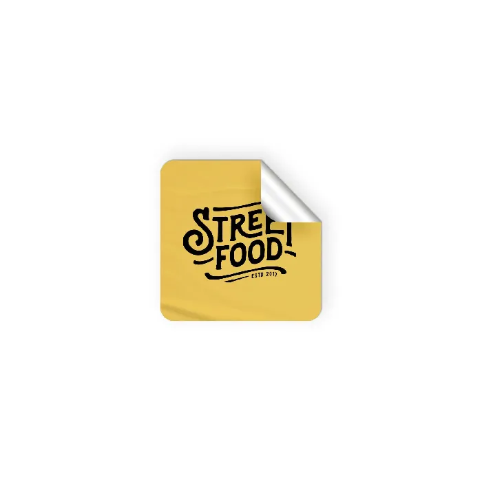 Pegatinas vinilo cuadradas (5x5cm) Personalizada