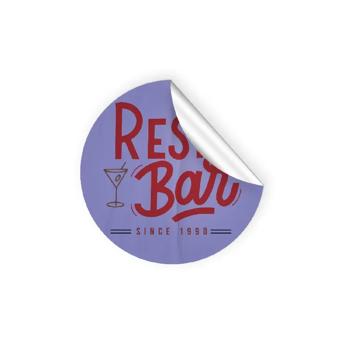 Pegatinas vinilo redondas (8Ø) Personalizada