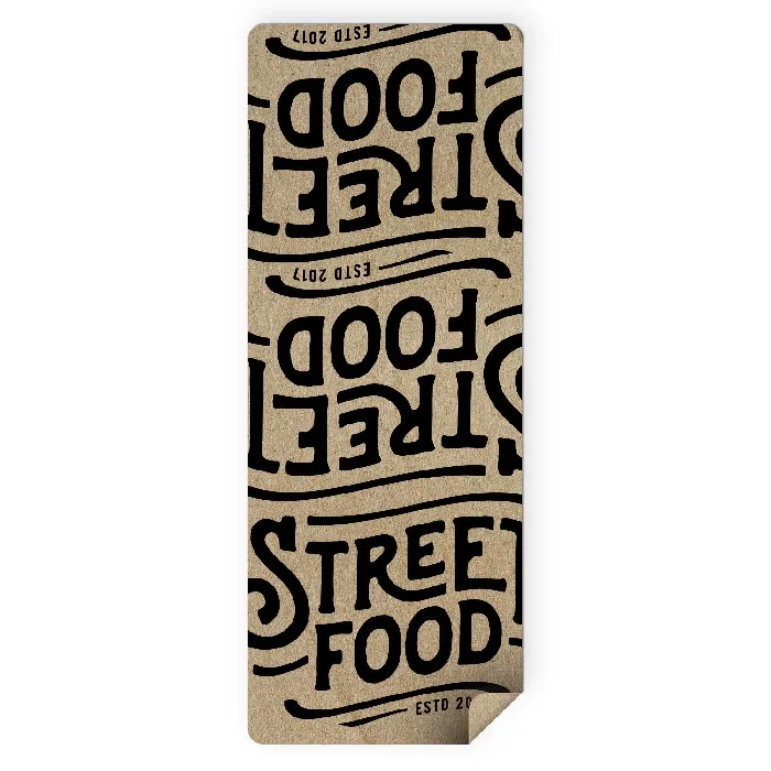 Pegatina vinilo rectangular (21x8 cm) Personalizada