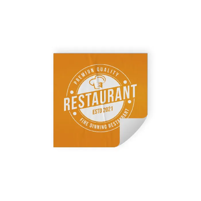 Pegatina vinilo cuadrada (7x7 cm) Personalizada