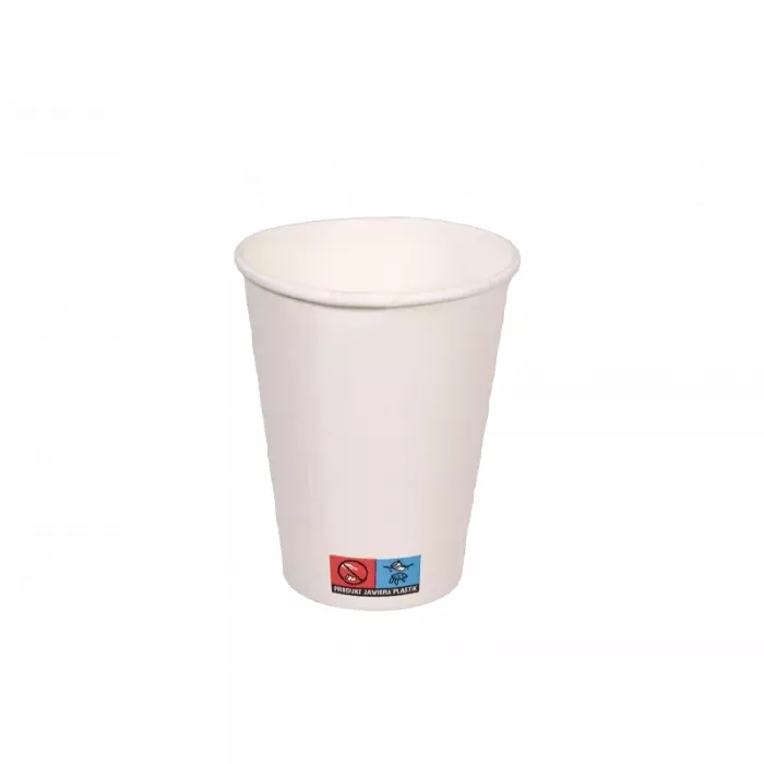 Kubek papierowy , 1-warstwowy, biały, 500 ml