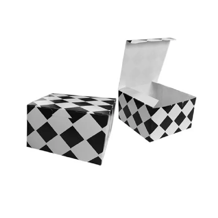 Cutie pentru hamburger, grilă neagră 130x130x80mm