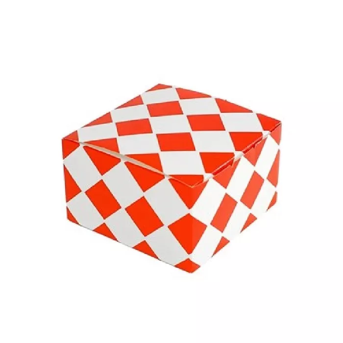 Cutie pentru hamburger, grilă roșie 130x130x80mm