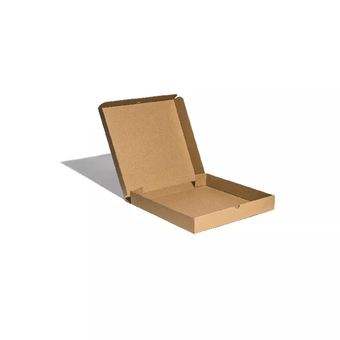 Caja Pizza Personalizada Marrón 30x30x4 cm, Impresión superior