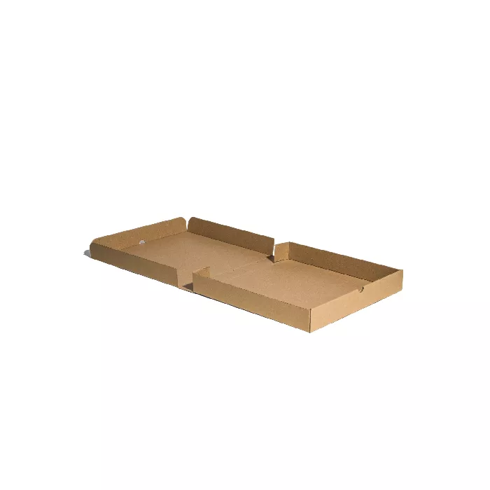 Caja Pizza Personalizada Marrón 34x34x4 cm, Impresión superior
