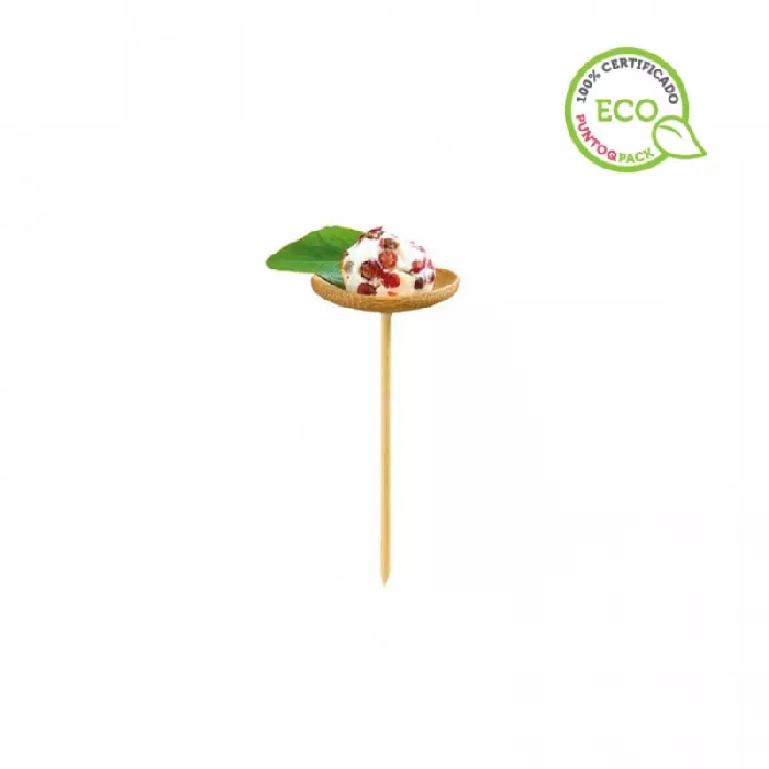 24 Uds. Palillos para brochetas de bambú estilo mini-plato | Ref: PW209BBTHANI