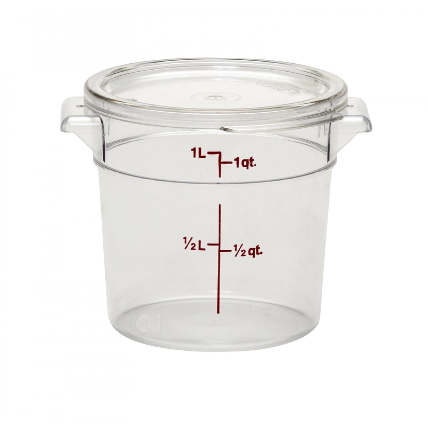 RECIPIENTE REDONDO 900 ml 15,4 x 15,4 cm Transparente (Tapa no incluida)