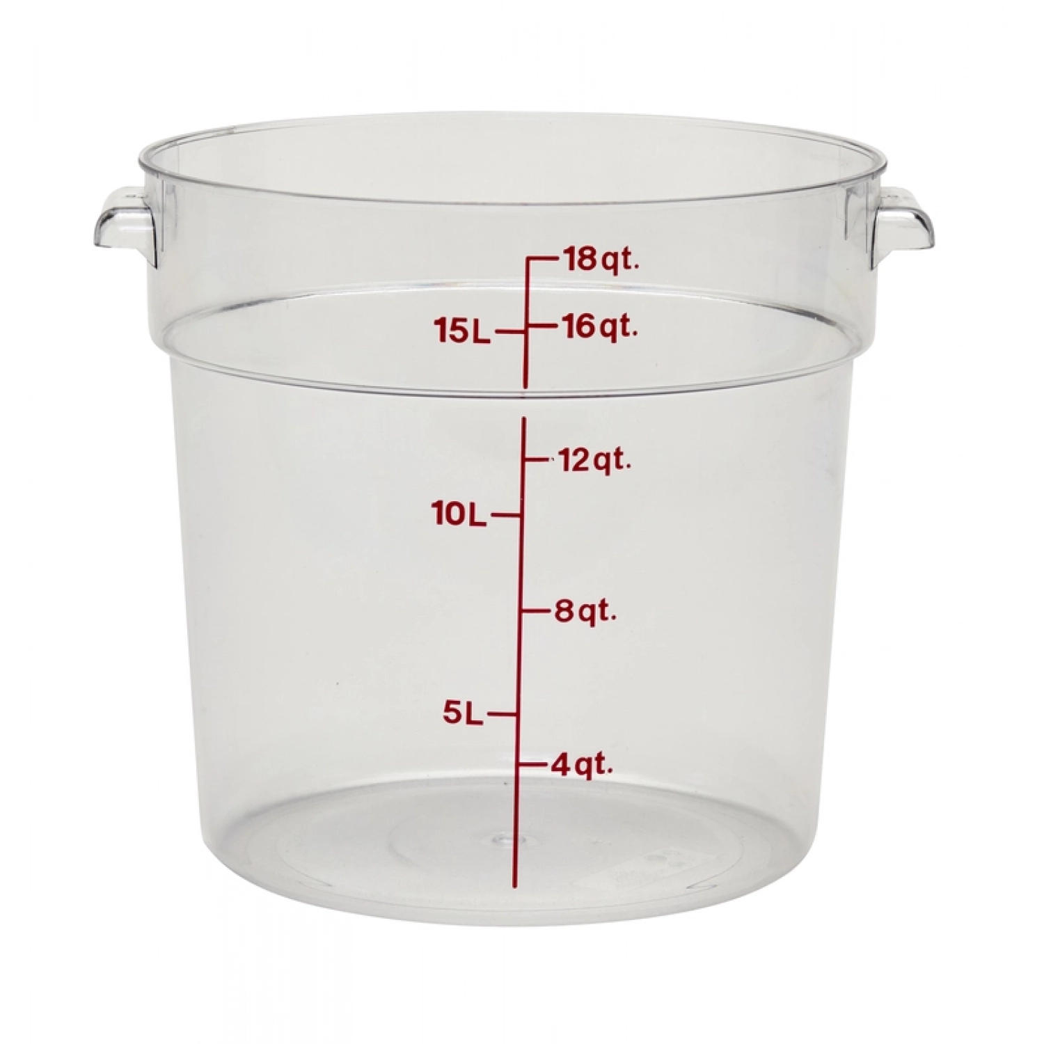 RECIPIENTE REDONDO 17,2 L 37,8 x 37,8 cm Transparente (Tapa no incluida)