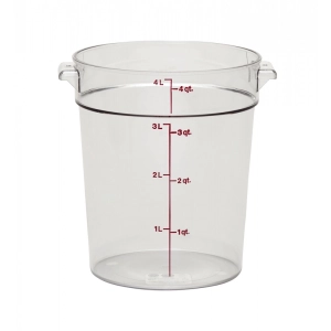 RECIPIENTE REDONDO 3,8 l 20,8 x 20,8 cm Transparente (Tapa no incluida)