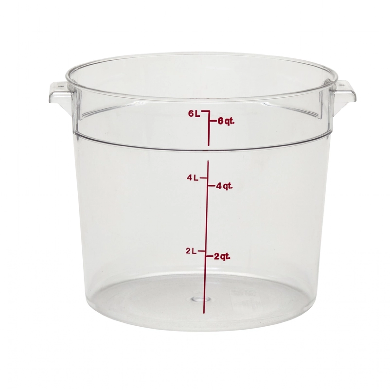 RECIPIENTE REDONDO 5,7 L 25,2 x 25,2 cm Transparente (Tapa no incluida)
