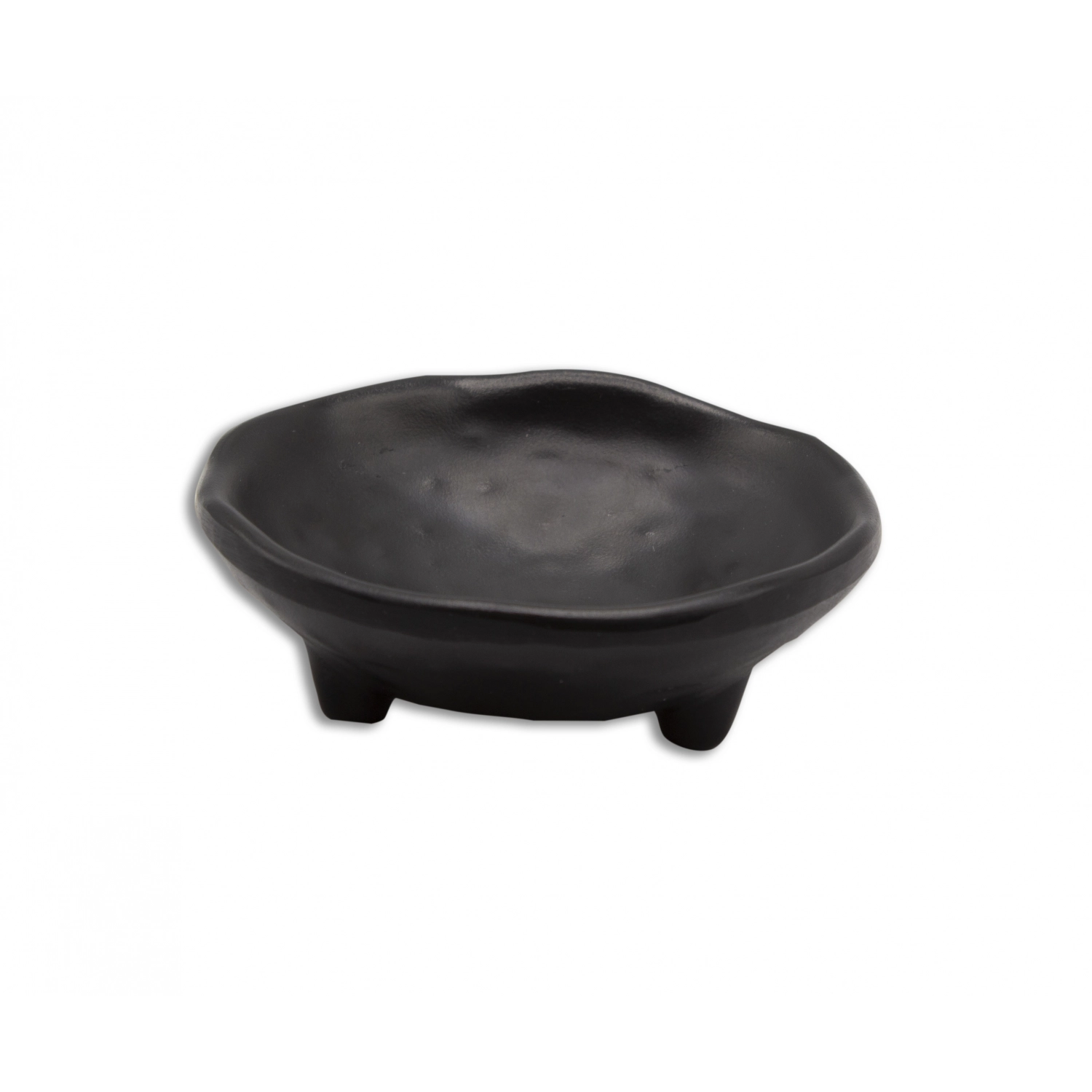 Cuenco mini redondo con apoyo 9 cm de Ø x 3 cm de alto Negro mate (Pack de 36 unidades)