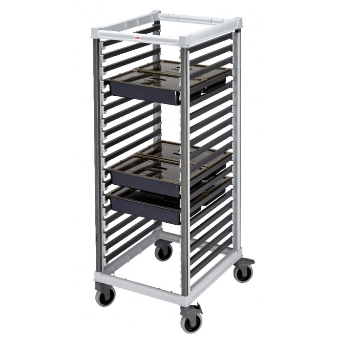CARRO DE DISTRIBUCIÓN PARA CUBETAS GASTRONORM (GN 2/1) 83,5 x 64,5 x 170,7 cm Gris